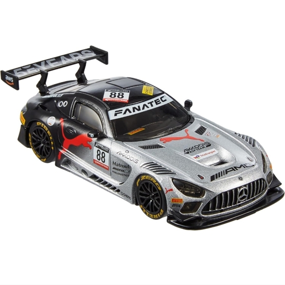 Hot Wheels Real Riders Mercedes-AMG GT3 Die Cast Car 1:43 Scale HMD44 - Picture 5 of 7